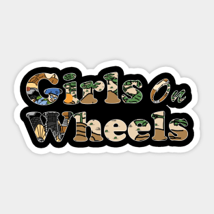 Girls on Wheels Sticker